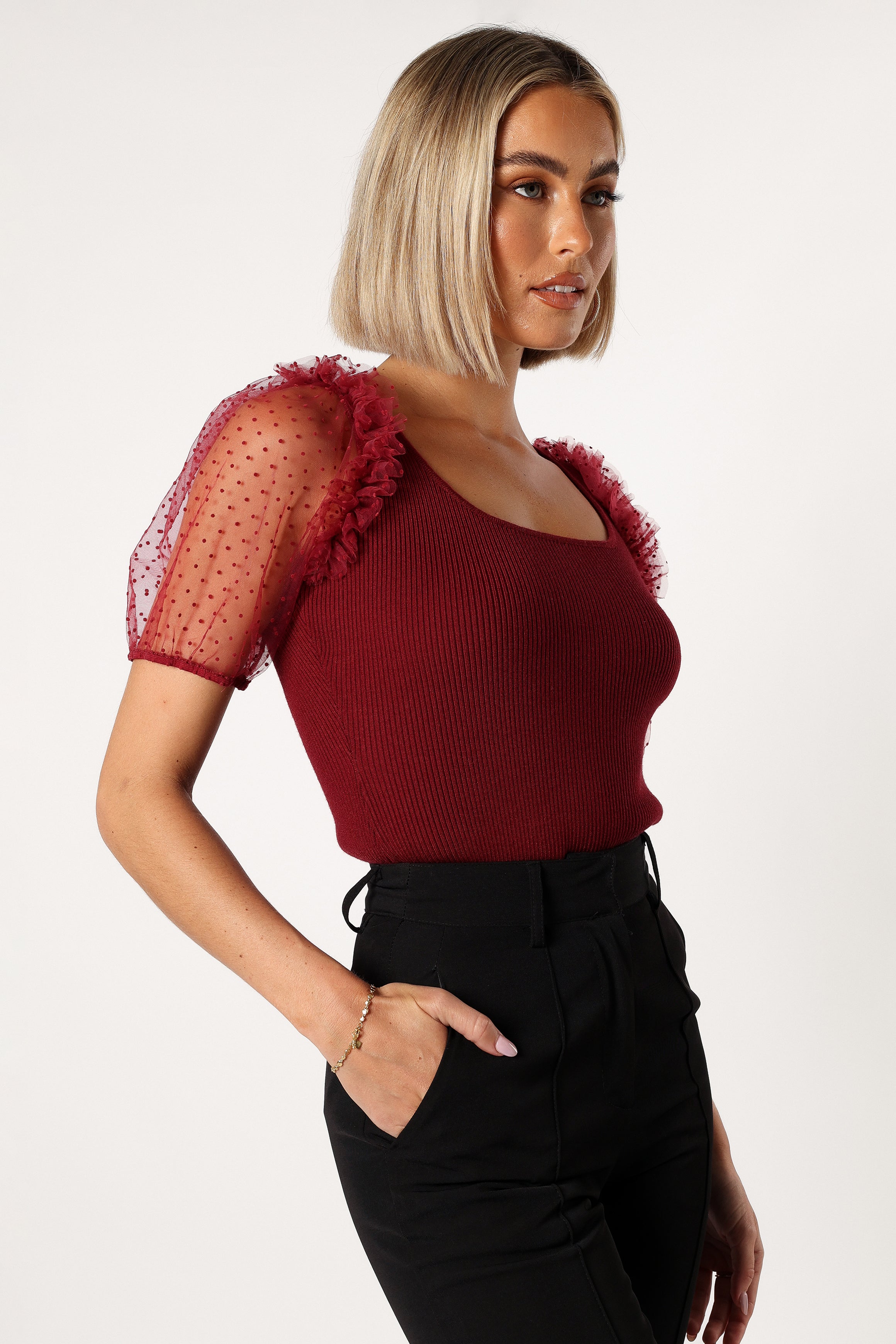 Kristen Bodysuit - Burgundy-Aur Fashion