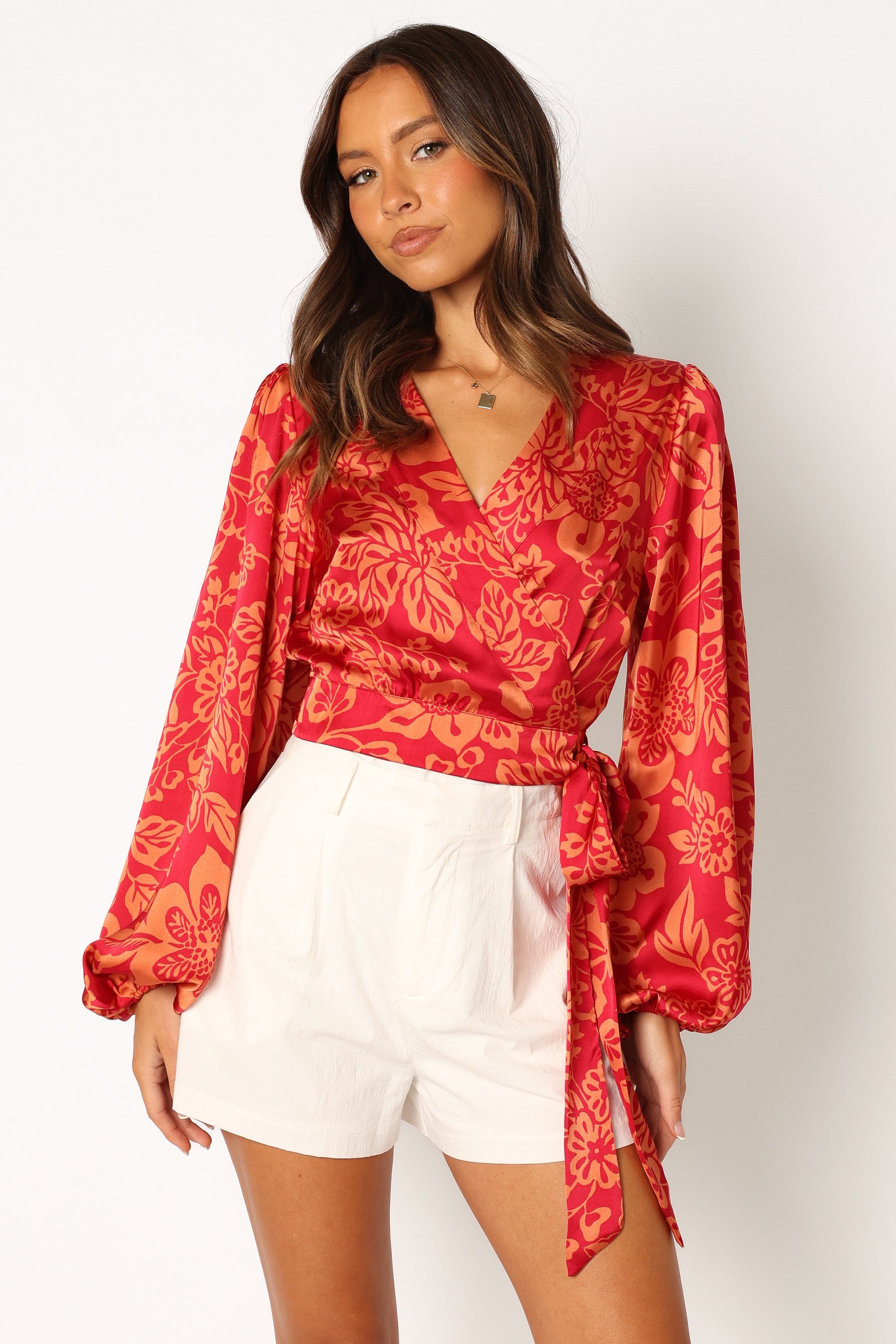 Miller Long Sleeve Top - Tomato-Aur Fashion