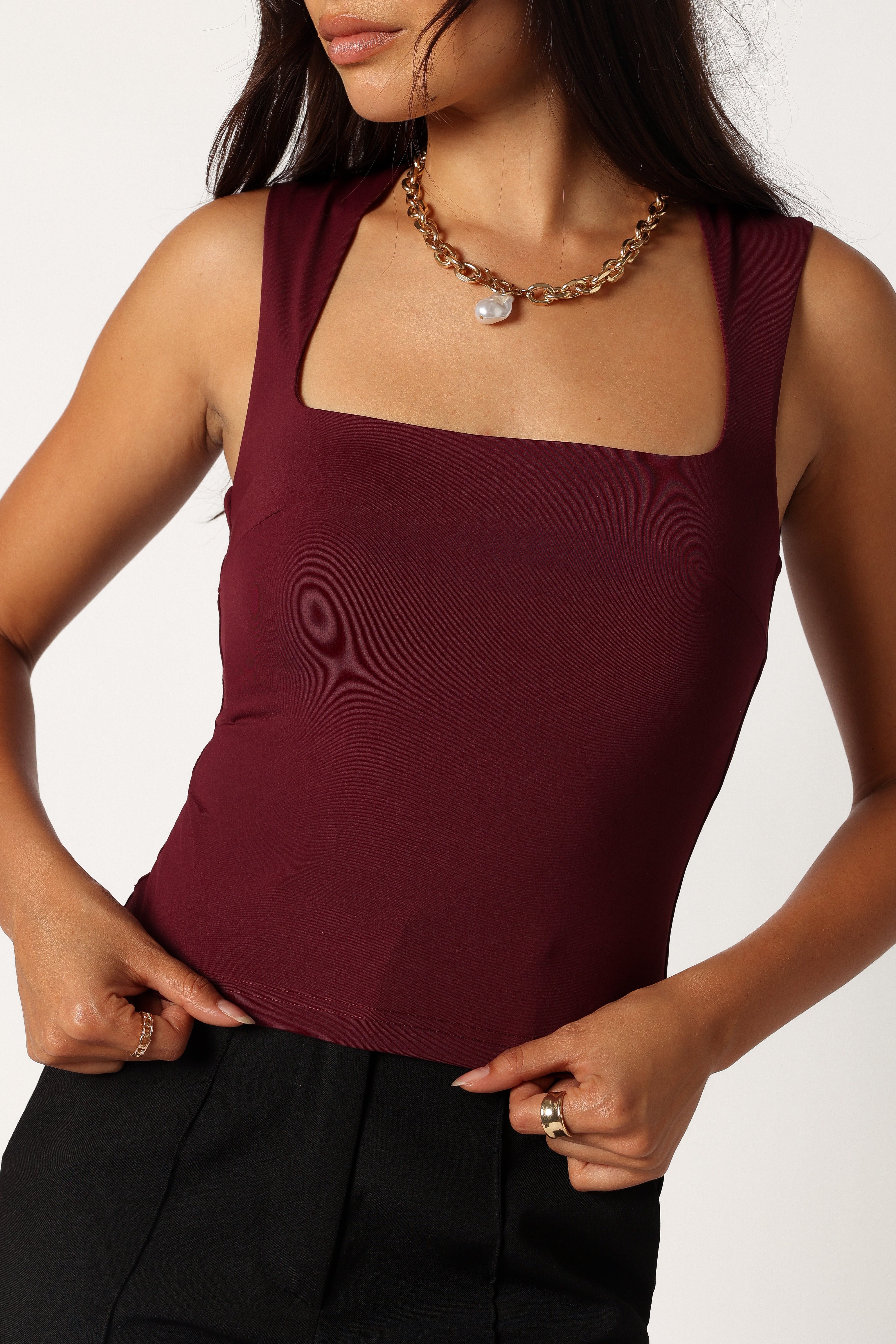 Reign Top - Merlot-Aur Fashion