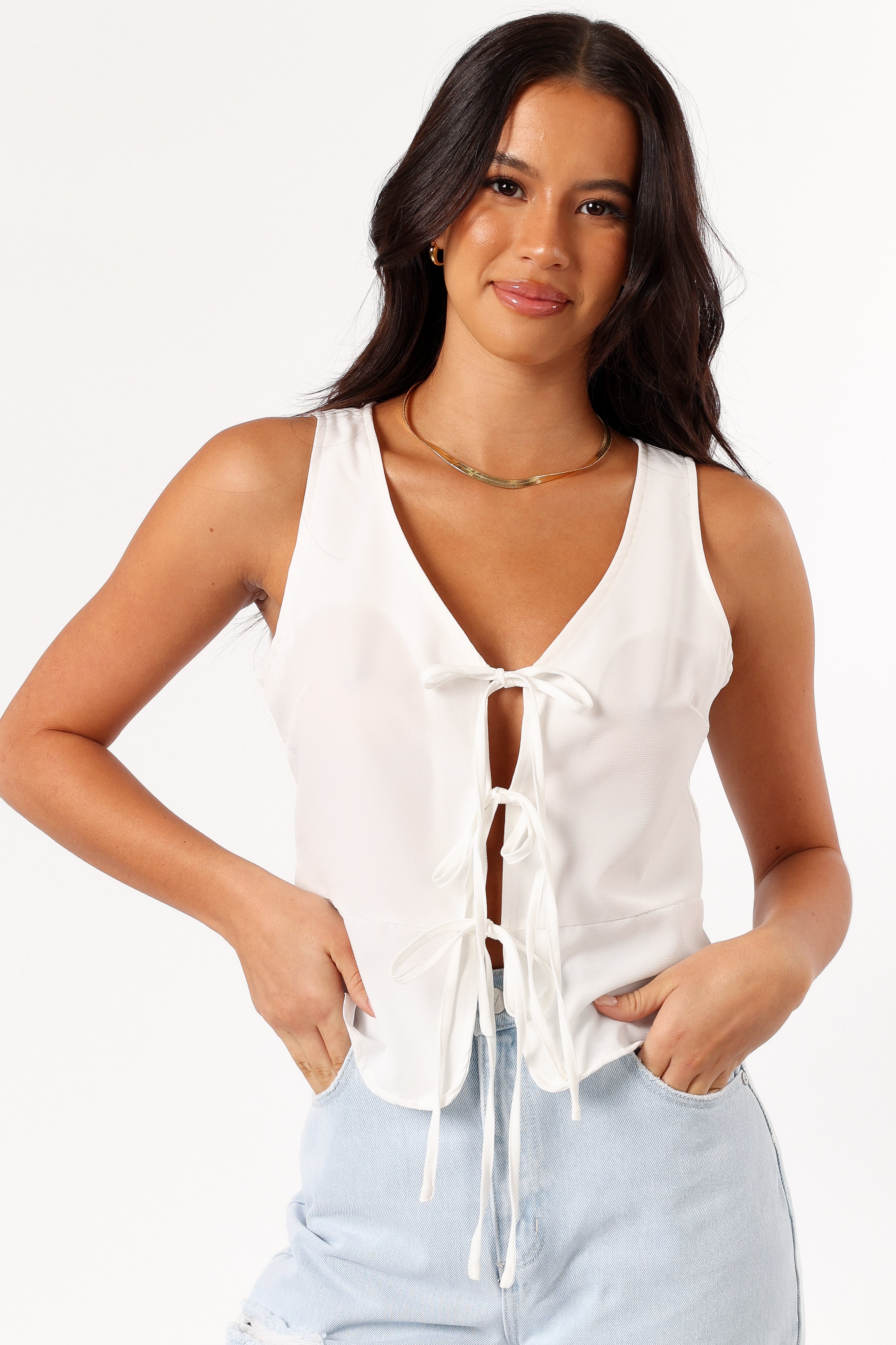 Samma Top - White-Aur Fashion