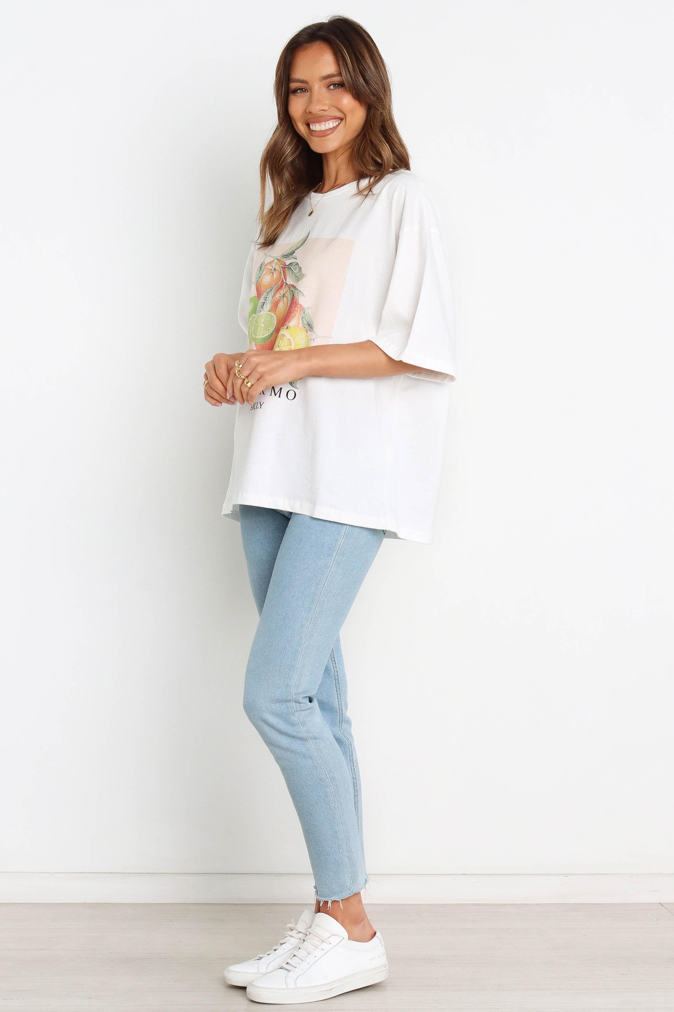 Sicily Tee - White-Aur Fashion