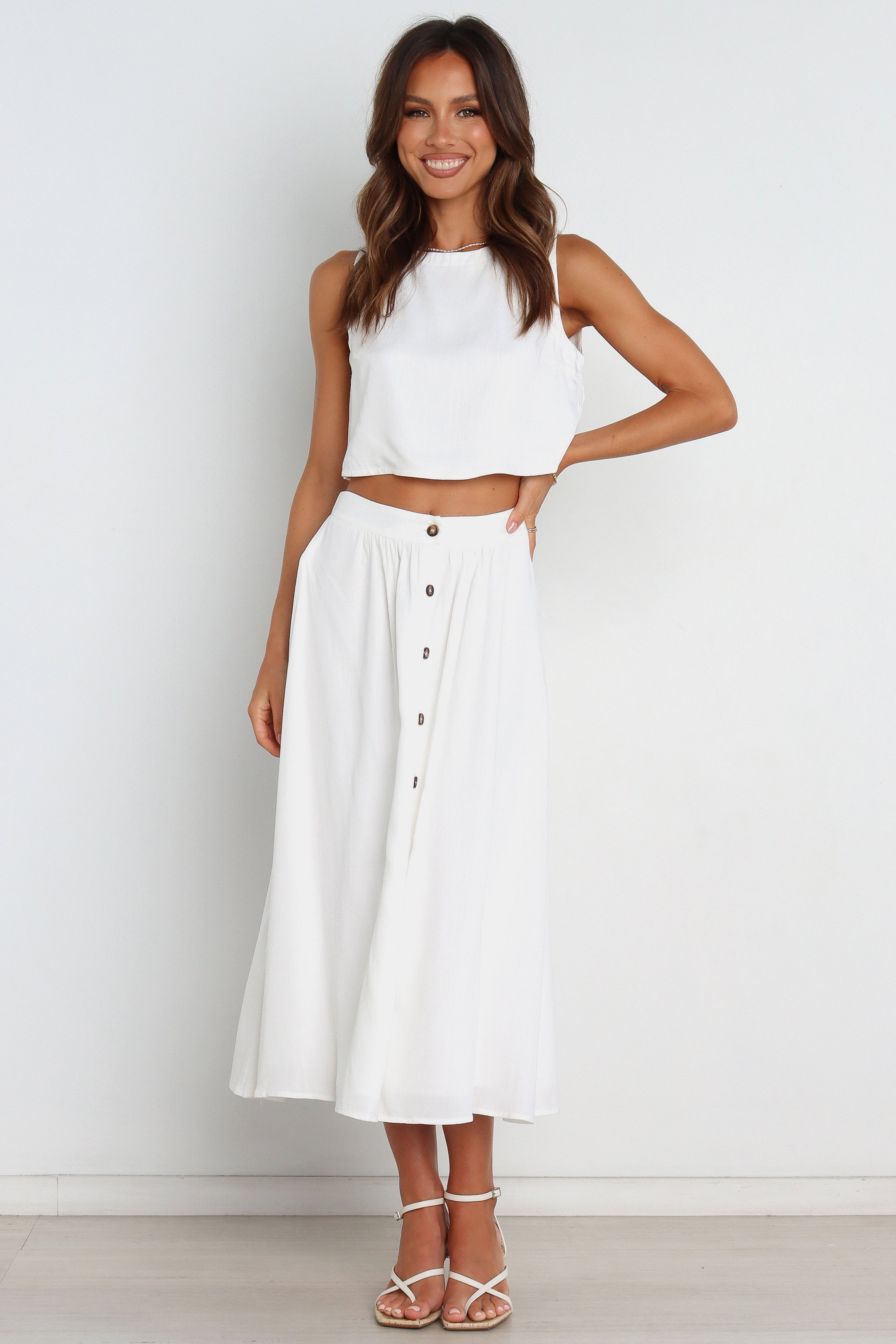Sutton Top - White-Aur Fashion