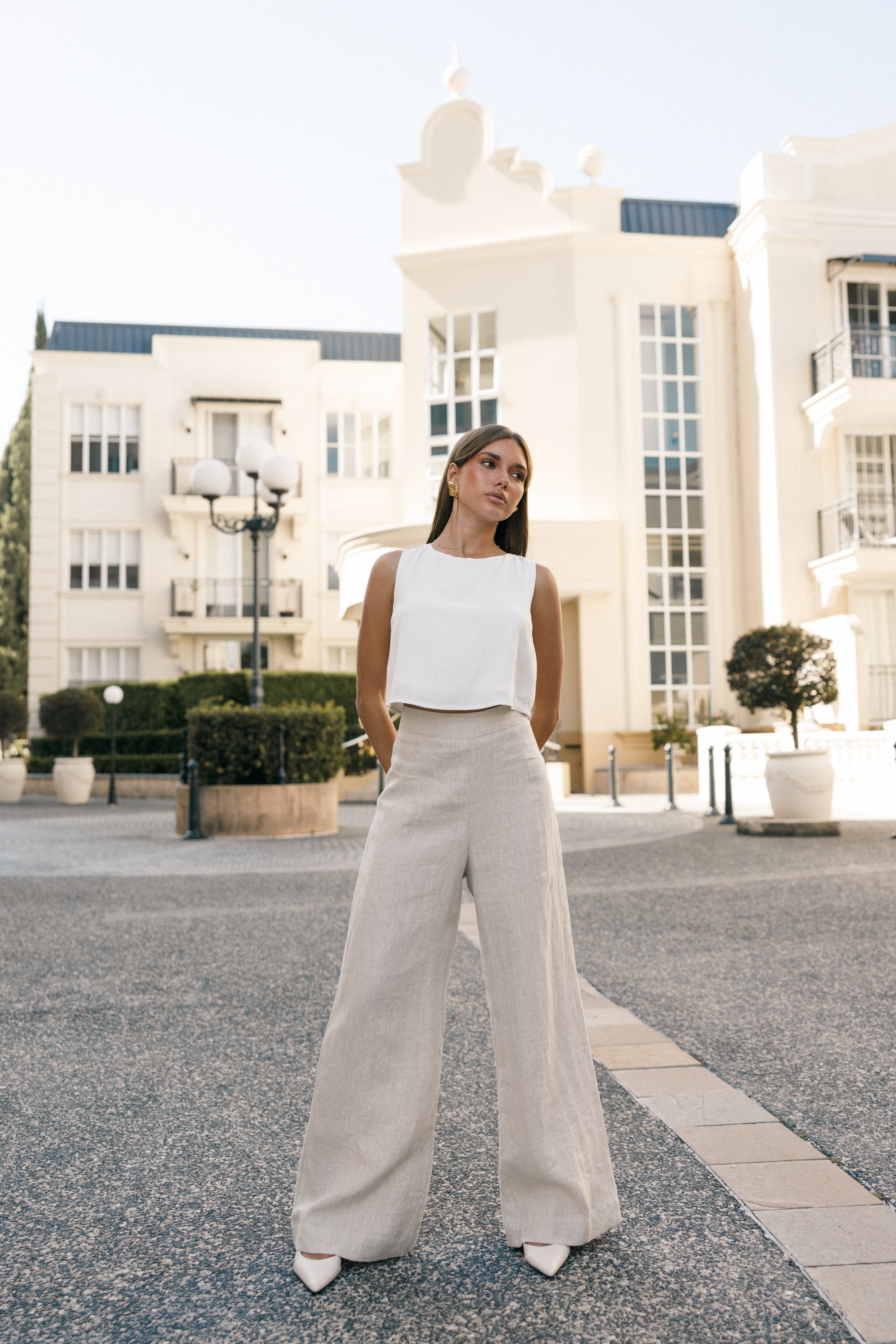 Sutton Top - White-Aur Fashion