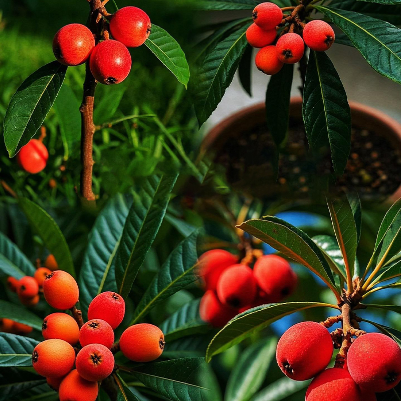 🍑Red-Flesh Loquat Seeds – Grow Delicious and Nutritious Fruits at Home! 🌿