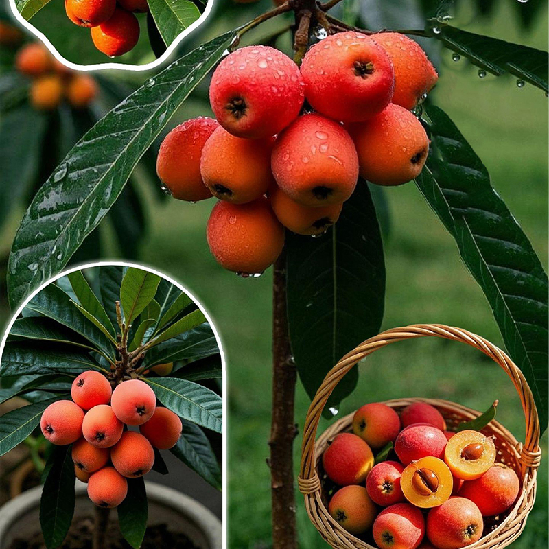 🍑Red-Flesh Loquat Seeds – Grow Delicious and Nutritious Fruits at Home! 🌿