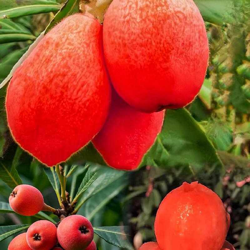🍑Red-Flesh Loquat Seeds – Grow Delicious and Nutritious Fruits at Home! 🌿