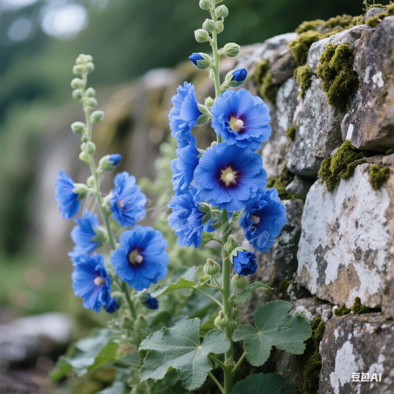 🌸 The Queen of Flowers: Double Hollyhock Seeds 🌸