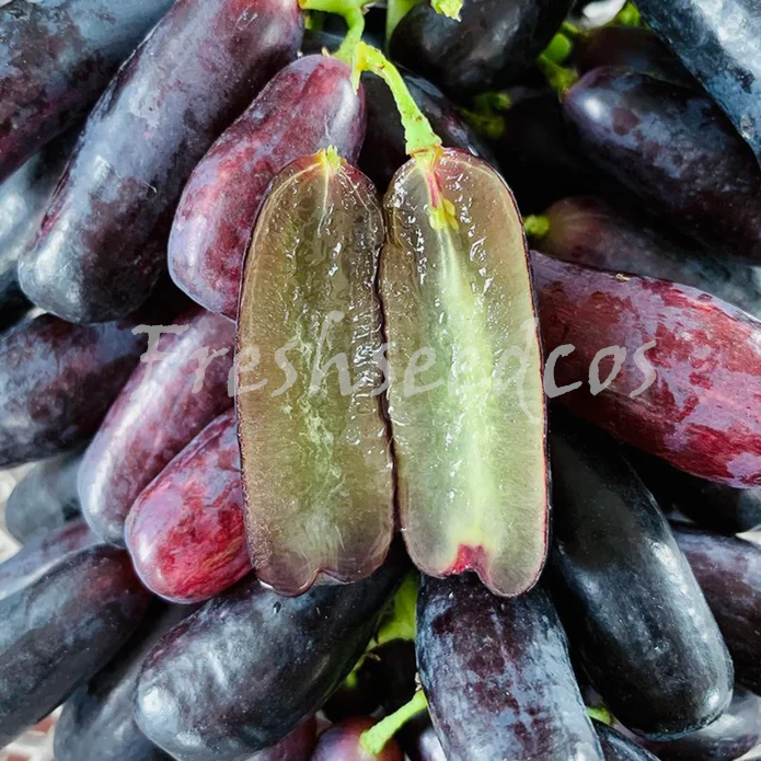 Elongated Sapphire Grape Seeds