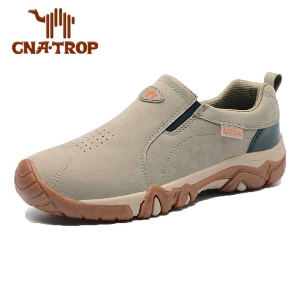 🔥Bequeme Outdoor-Slipper für Herren zum Gehen, bequeme Ledersneaker zum Wandern