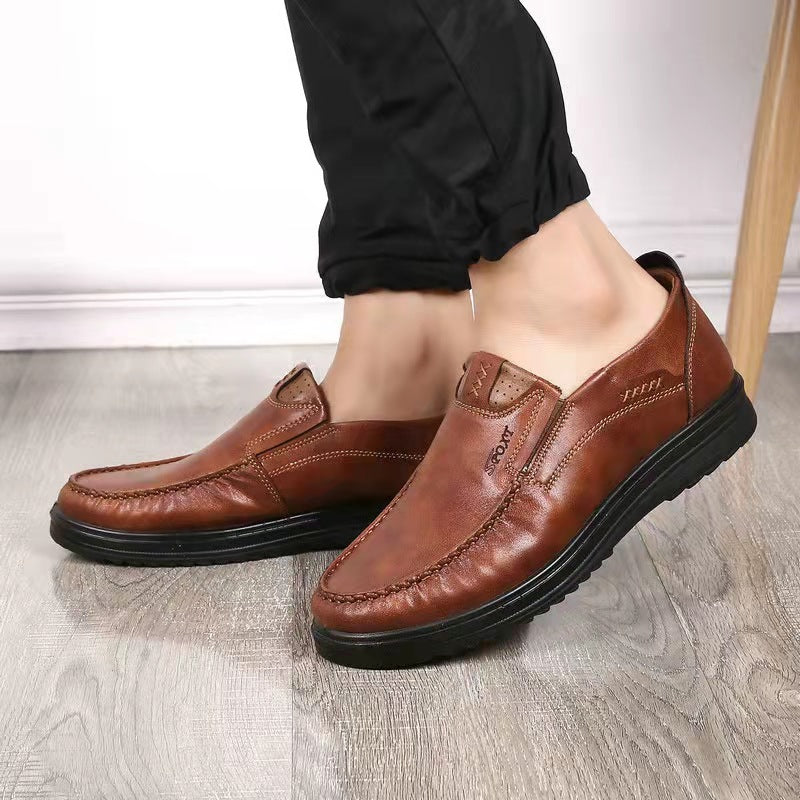 🔥Heißer Verkauf🎉 Slip-on-Loafer für Herren, Business, lässig, bequem, Leder, Fahren, Wandern