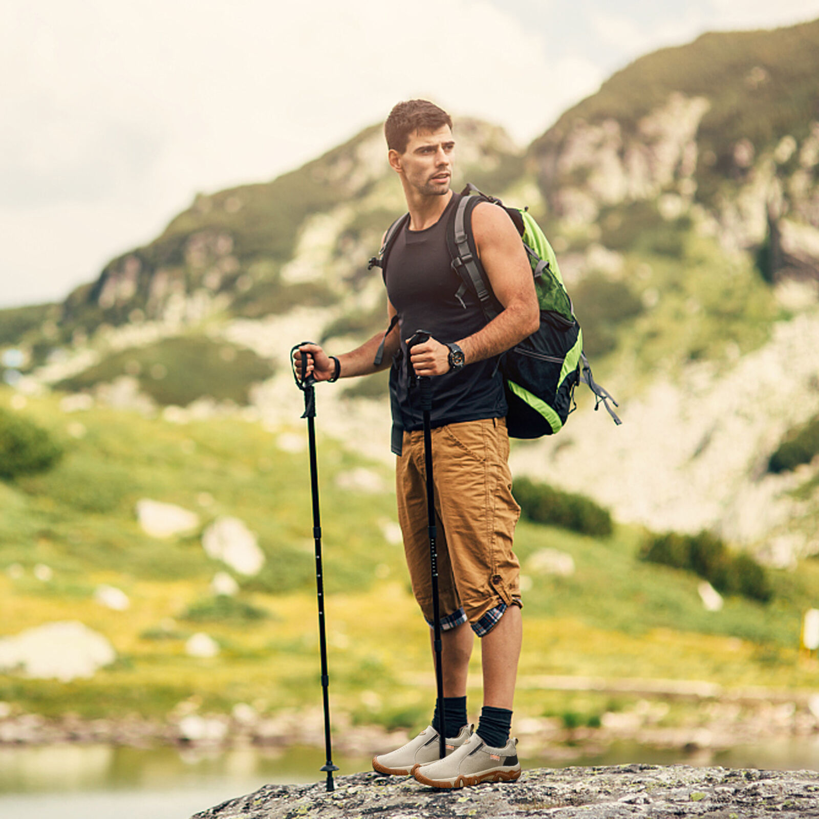 🔥Bequeme Outdoor-Slipper für Herren zum Gehen, bequeme Ledersneaker zum Wandern