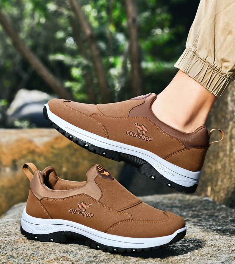 Leichte und bequeme Slip-on-Freizeitschuhe mit weicher Sohle für Outdoor-Walking-Sportschuhe für Herren