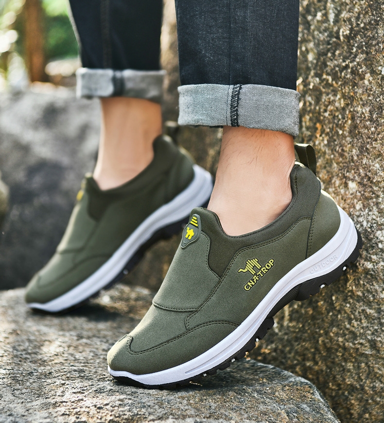 Leichte und bequeme Slip-on-Freizeitschuhe mit weicher Sohle für Outdoor-Walking-Sportschuhe für Herren
