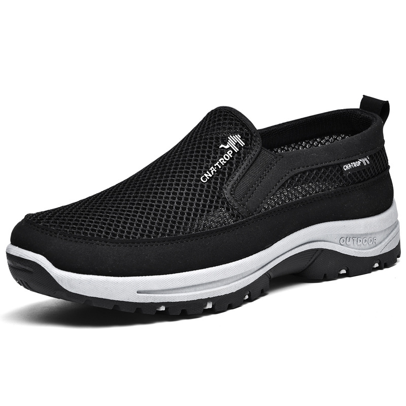 Leichte und bequeme Outdoor-Mesh-Slip-on-Wanderschuhe für Herren