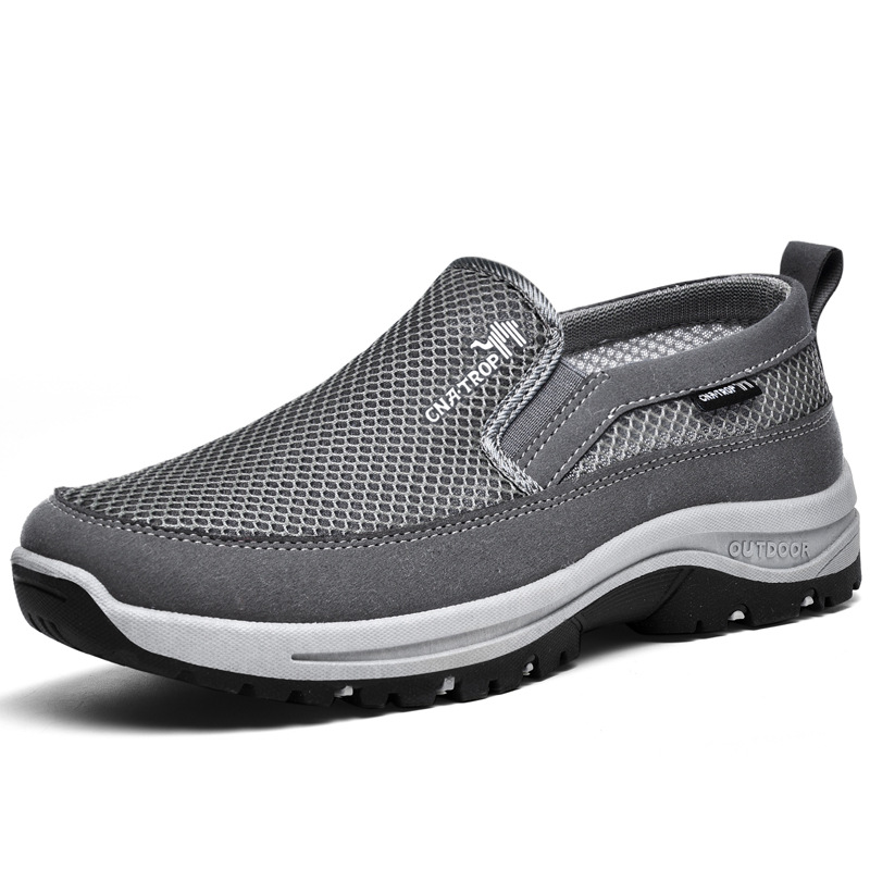 Leichte und bequeme Outdoor-Mesh-Slip-on-Wanderschuhe für Herren