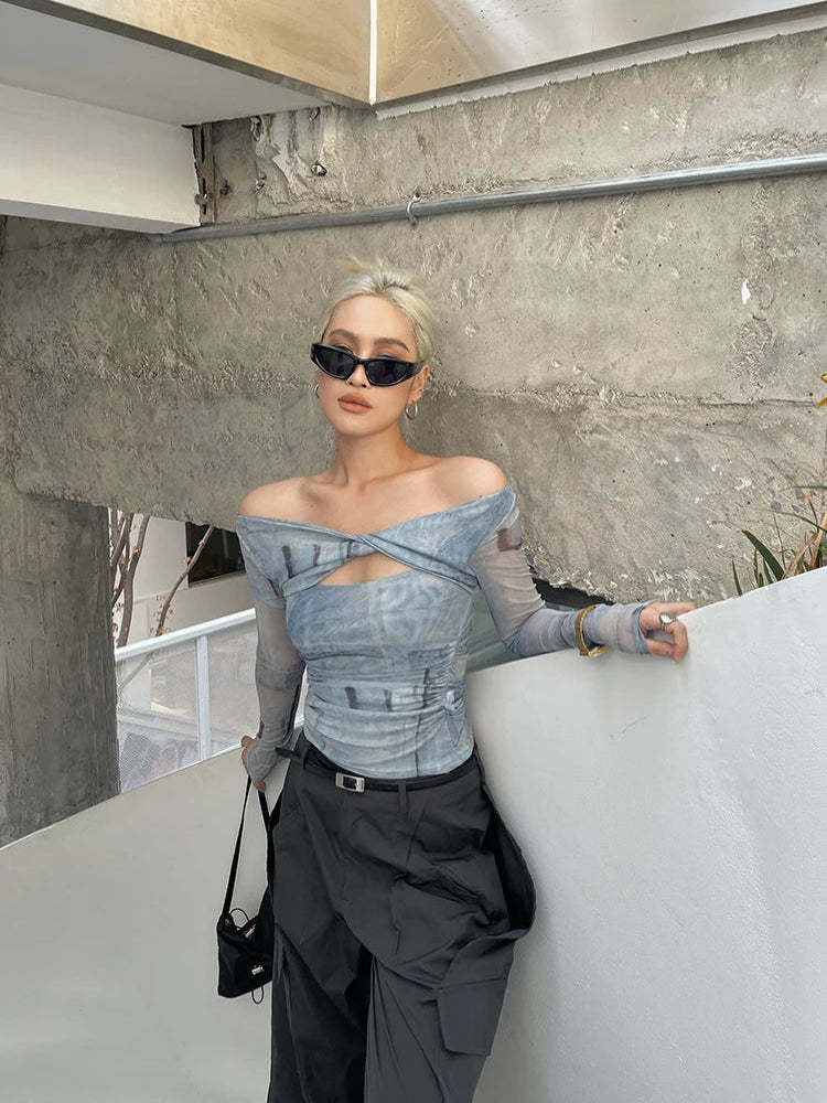 Acubi Mesh Top – Lebdu