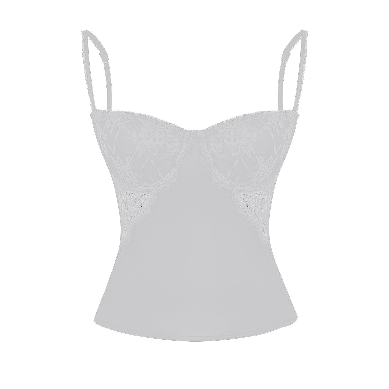 Lace Trim Bustier Cami Top