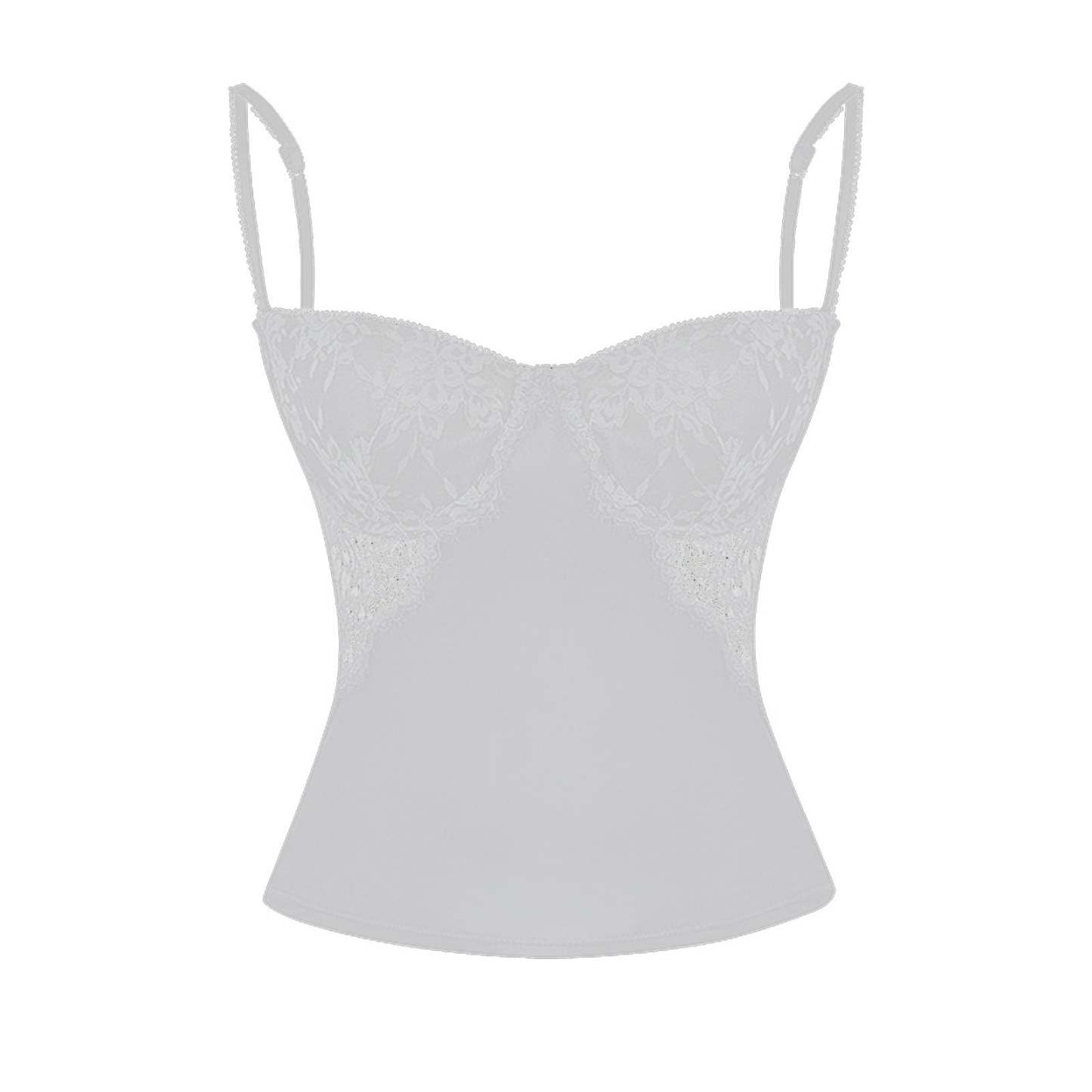 Lace Trim Bustier Cami Top