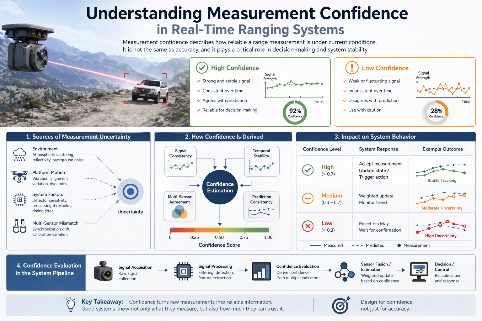 Understanding Measurement Confidence in Real-Time Ranging Systems