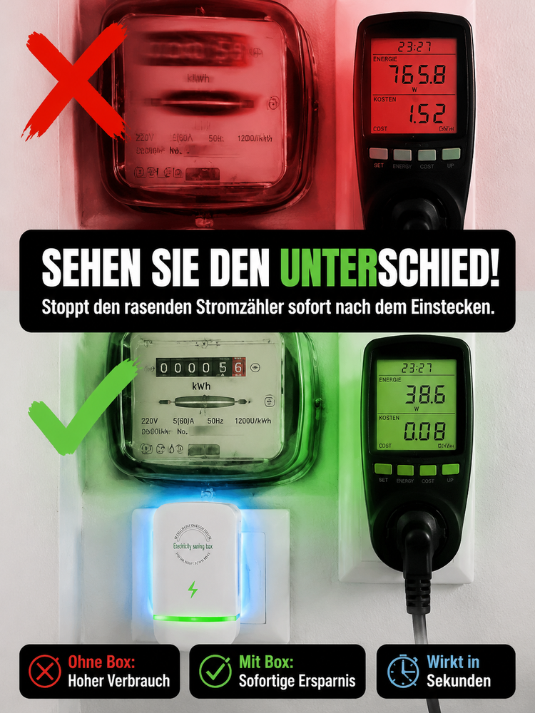 🚨 Strompreise explodieren! Nano-Technik spart €152/Monat: 1 Box pro Raum empfohlen – Letzte 50 Stück mit DE-Support!
