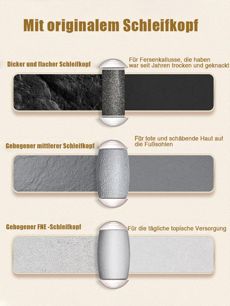 💎 Hochleistungs-Elektrofußfeile: 9000 U/min, sanfte Pflege, einfache Handhabung! 🌟