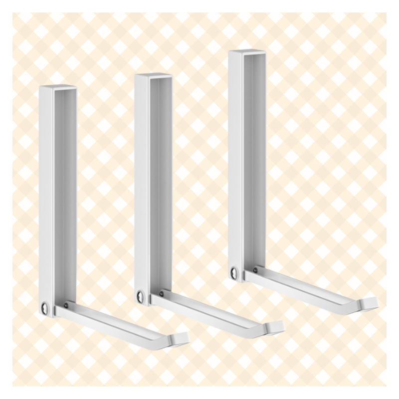 Lochfreies, zusammenklappbares Kleiderbügel-Lagerregal für den Haushalt, Wandbehang, Organizer, Arte