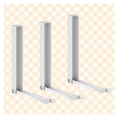 Lochfreies, zusammenklappbares Kleiderbügel-Lagerregal für den Haushalt, Wandbehang, Organizer, Arte