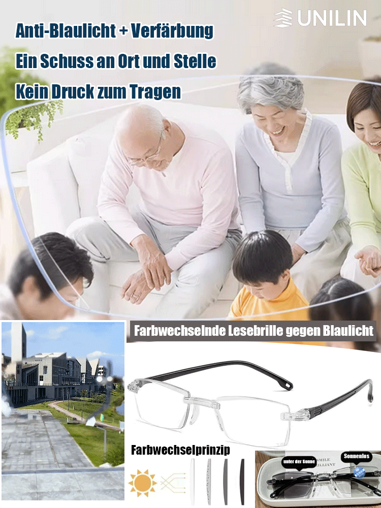 👉Neueste Zoom-Technologie ✅ Anti-Blaulicht-Presbyopie-Brille