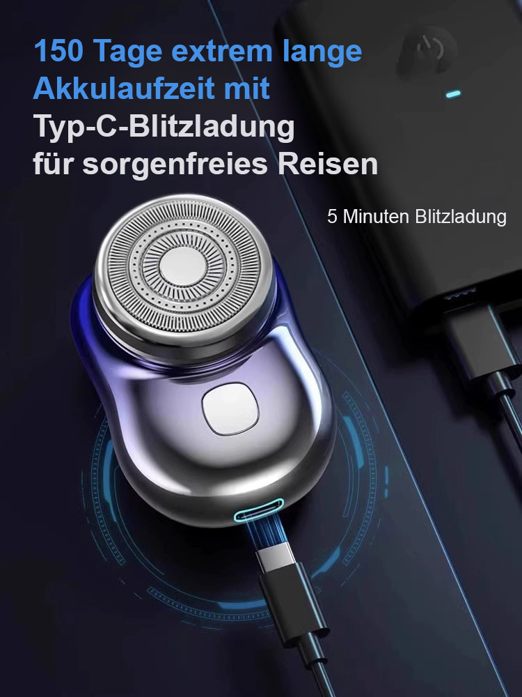 【50% Rabatt🔥🔥】Wasserdichter, waschbarer, elektrischer, tragbarer Reiserasierer