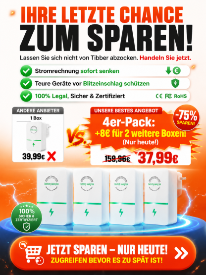 🚨 Strompreise explodieren! Nano-Technik spart €152/Monat: 1 Box pro Raum empfohlen – Letzte 50 Stück mit DE-Support!