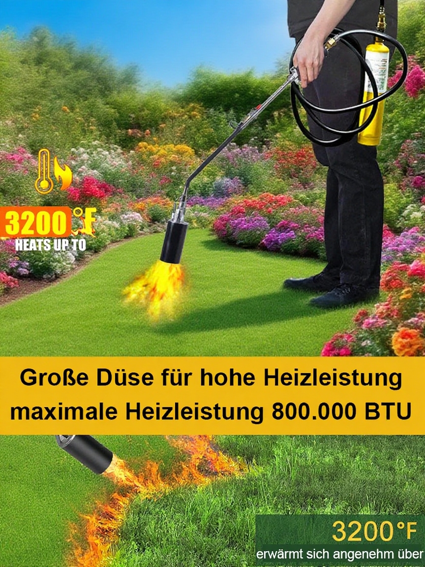 🔥 Elektrischer Gas-Unkrautbrenner: Die umweltfreundliche Lösung für perfekte Gärten!