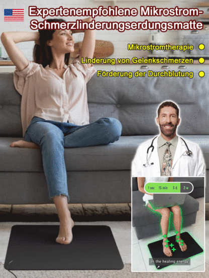 【Energie steigern】Mikrostrom Schmerz lindern Erdungsmatte