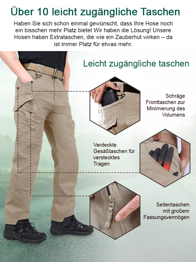 🗡️Wasserdicht, kratzfest und schnittfest👖 IX7 Multifunktionale Outdoor Cargo Hose🥾