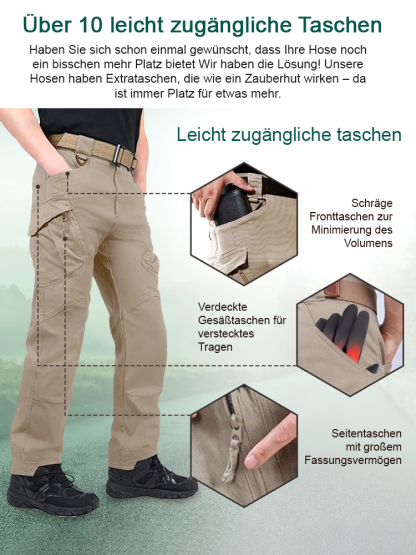🗡️Wasserdicht, kratzfest und schnittfest👖 IX7 Multifunktionale Outdoor Cargo Hose🥾