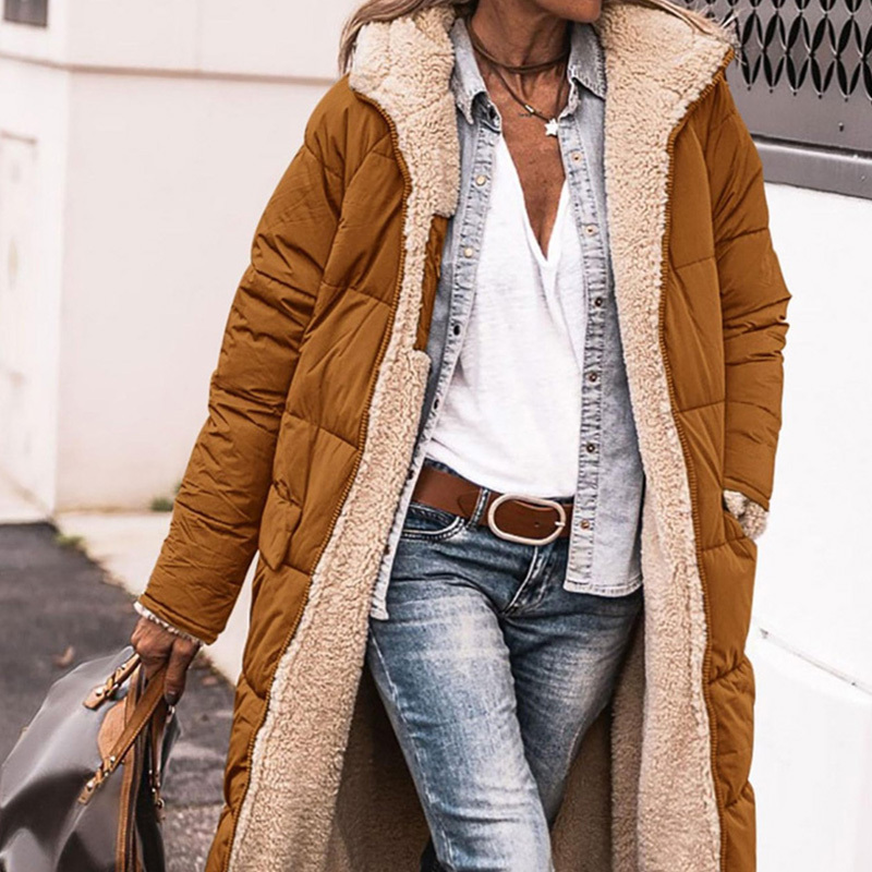 Warme Daunenjacke aus Baumwolle mit Kaschmirfutter