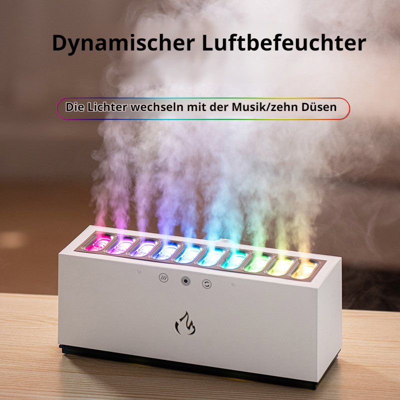 Luftbefeuchter mit dynamischer Tonaufnahme, multifunktional, cool, farbenfroh, klein, tragbar, Zerst