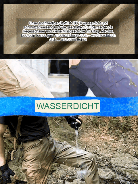 🗡️Wasserdicht, kratzfest und schnittfest👖 IX7 Multifunktionale Outdoor Cargo Hose🥾