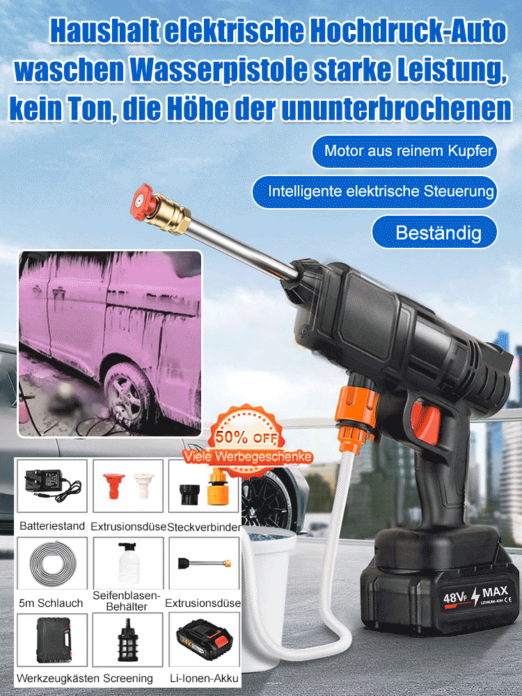 Vollkupfer-Kern 🪙, leistungsstark ⚡, geeignet für alle Reinigungsbereiche 🧹🚗🏠.