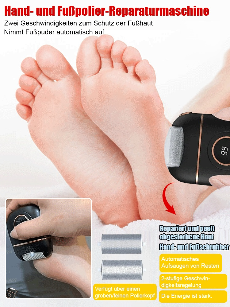 🛡️ Ultimativer elektrischer Hornhautentferner: Komfortable Fußpflege mit dreifacher Zufriedenheitsgarantie! 🦶🏻