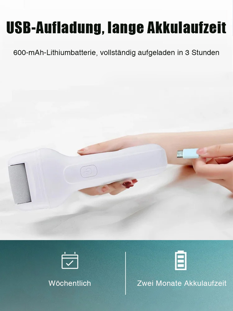 💎 Hochleistungs-Elektrofußfeile: 9000 U/min, sanfte Pflege, einfache Handhabung! 🌟