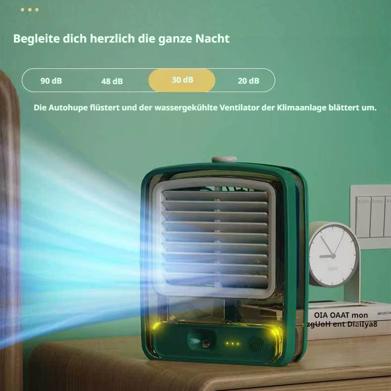Desktop Summer Silent Small Fan Hydratisierender Nebel Luftbefeuchter Büro kleiner Ventilator
