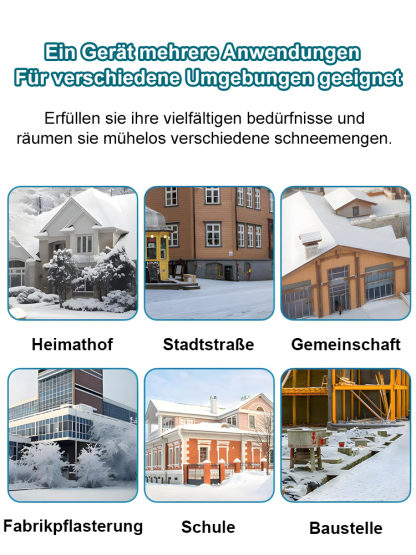 Mini-Schneefräse mit faltbarem Lithium-Akku