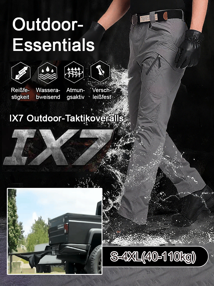 🗡️Wasserdicht, kratzfest und schnittfest👖 IX7 Multifunktionale Outdoor Cargo Hose🥾