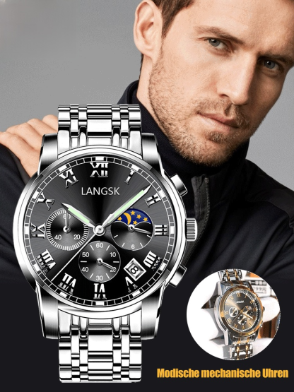 Frühe Weihnachtsaktion 🎄 Wasserdichte mechanische Herrenuhren