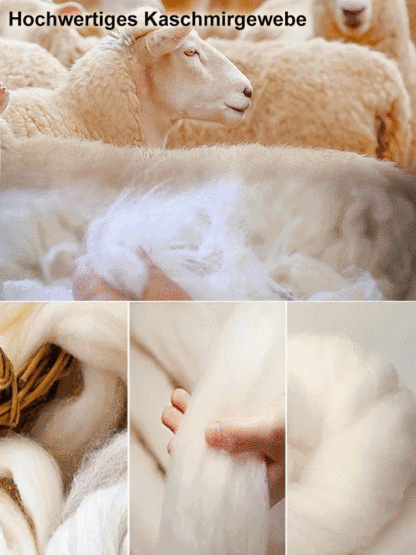 Warme Daunenjacke aus Baumwolle mit Kaschmirfutter