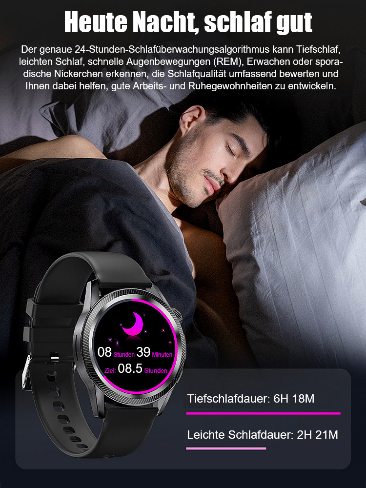 Weihnachtsaktion 🎄 – günstiger Preis 💰 mit Vorteilen 🌟 Blutzuckeruhr mit Stahlband