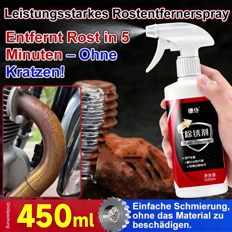 【Werksräumung】 Industrie-Entroster | Rostentfernung in 3 Sekunden | 20 Jahre Erfahrung|⭐ Rostentferner Spray 6 in 1 Rostlöser Schmiermittel Metallschutz Geräuschreduktion Sanfte Formel