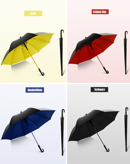 💯Unverzichtbar für Sommer und Herbst ☔【DWD-Empfehlung】Selbstöffnender doppelter sturmsicherer Regenschirm💃