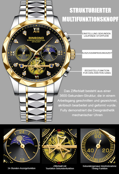 💎Die Spitze der Tourbillon-Handwerkskunst⌚Eine neue Serie multifunktionaler Sechszeiger-Chronographenuhren🏦
