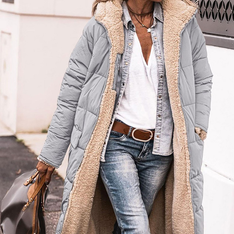 Warme Daunenjacke aus Baumwolle mit Kaschmirfutter